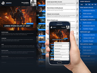 Decerto Website Concept app desktop esports gaming news web website