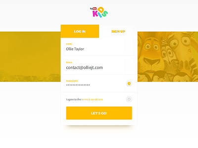 Sign Up Form - #dailyui #001 001 dailyui kids modal sign signup ui youtube