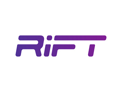 Digital Rift Logo agency branding digital rift esports gaming logo purple rift space text