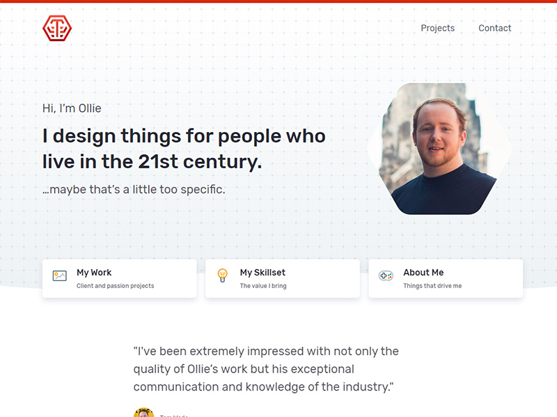 My new portfolio esports gamer design ux ui designer homepage website portfolio