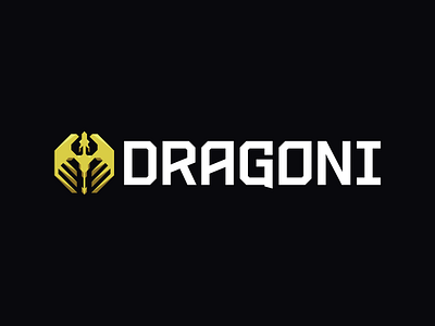Dragoni Logo Main betting branding dragon esports gaming logo modern yellow