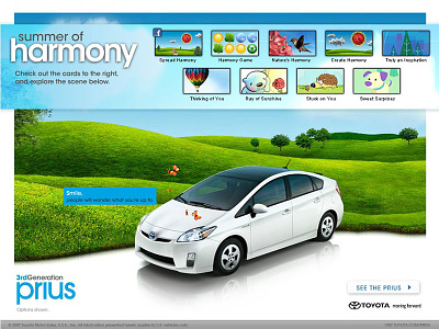 Prius automotive interactive photoshop