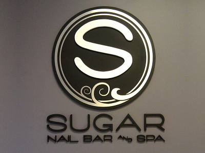 Sugar Spa Logo & Signage logo signage spa