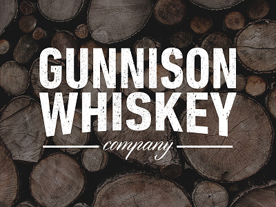 Gunnison Whiskey Co. branding colorado logo typography whiskey whisky