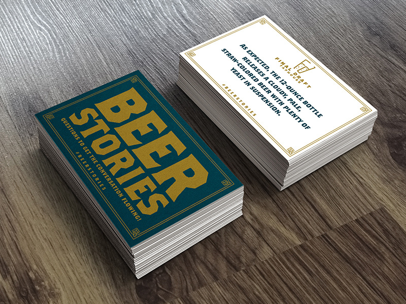 Beer Stories Playing Cards beer branding playing cards