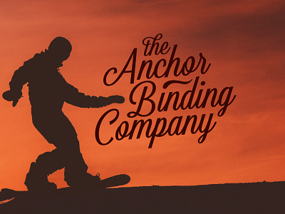 Anchor Bindings Alternate Logo action sports branding logo snowboard bindings snowboarding