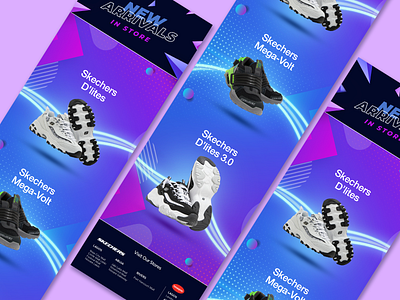 Skechers New Arrivals ecommerce minimalism newsletter design product design ui uidailychallenge web