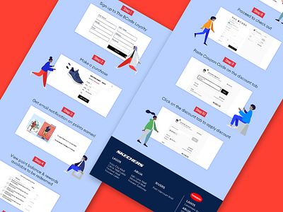 Loyalty Steps design ecommerce email marketing functionality graphic design illustrations minimalism newsletter design product design uidailychallenge web
