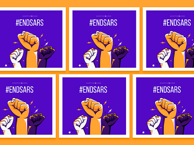 Prostest Endsars Campaign ecommerce editorial education endsars government illustration minimalism policebrutality product design sars uidailychallenge