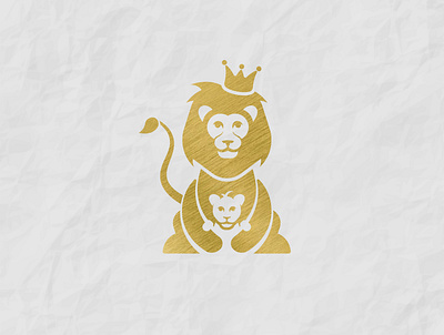 lionking adobe animal logo design illustrator lionking logo logo mark logodesign negativespace vector