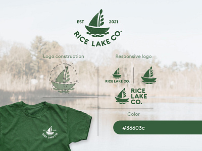 Rice Lake Co. adobe badge brand branding clothing des design graphic design grunge illustrator logo vector