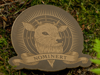 The Golden Calf 2010 nominee patch emboss hunt jacket leather logo nominee patch physical