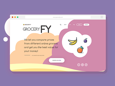 GROCERYFY - LANDING PAGE | WEB | UI | MOBILE