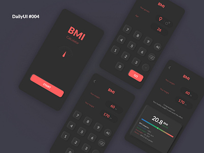 Daily UI #004 - Calculator bmi bmi calculator calculator ui creation dailyui dailyui004 design studying ui