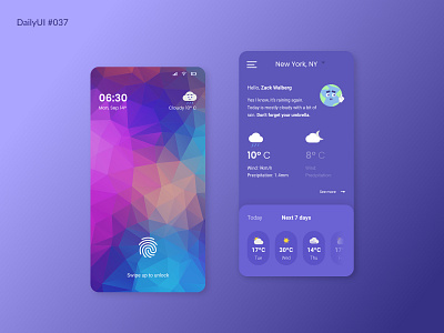 Daily UI #037 - Weather daily 100 challenge daily ui 37 dailyui dailyuichallenge illustration ui weather