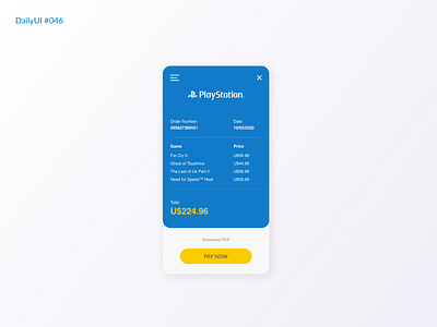 Daily UI #046 - Invoice creation daily 100 challenge daily ui 46 dailyui dailyuichallenge invoice playstation