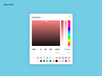 Daily #060 - Color Picker daily 100 challenge daily ui 60 dailyui dailyuichallenge