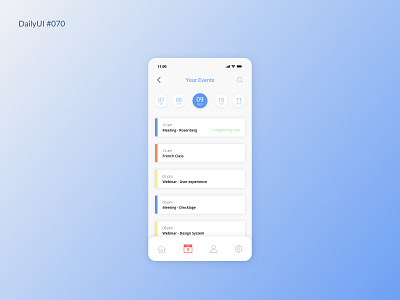 Daily UI #070 - Event Listing