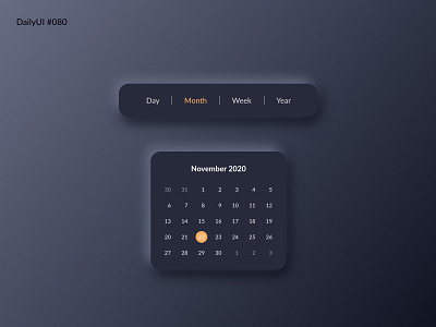 Daily UI #080 - Date Picker