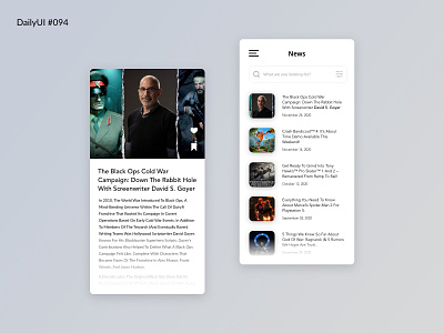 Daily UI #094 - News