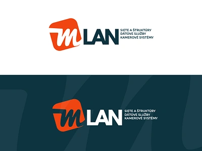 mlan blue cameras data engineering lan logotype networking orange services systems