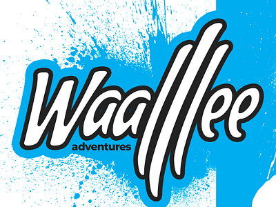 Waalllee after animation app art branding coloring colors crazy design effects graphic illustration logo logotyp logotype typography ui vector web webdesign