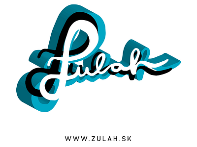 ZULAH Stickers art blue branding coloring colors crazy design graphic illustration logo logotyp logotype typography vector