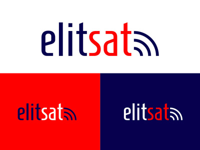 Elitsat - Satellites & Networking branding coloring colors design graphic illustration logo logotyp logotype typography vector