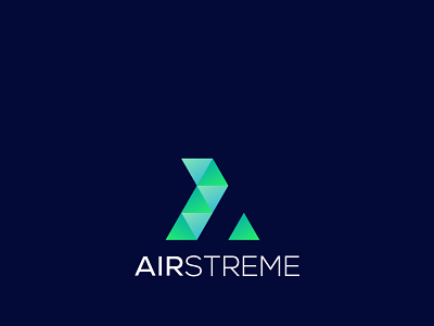Airstreme branding design flat icon illustration illustrator logo logo design minimal vector