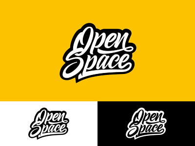 Open Space branding design han hand hand drawn icon illustration logo logo design minimal script vector
