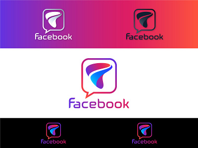 Facebook branding design icon illustration logo logo design minimal vector