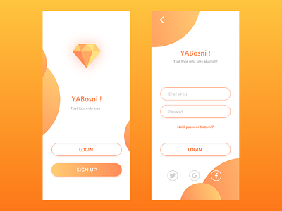 Simple UI design app design ui