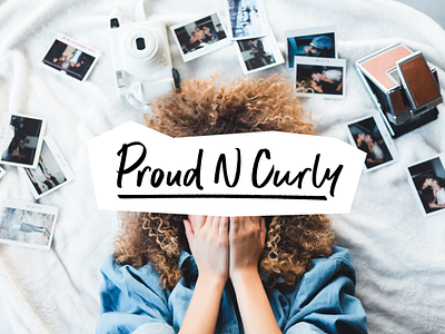 Proud N Curly Logo branding community curly hair design hair logo type typography