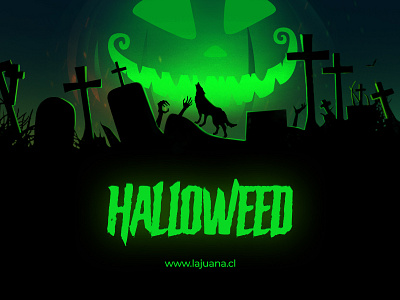 Halloweed cannabis concept design halloween illustration illustrator photoshop spooky vector