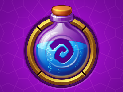 Mana icon bottle glass icon poison