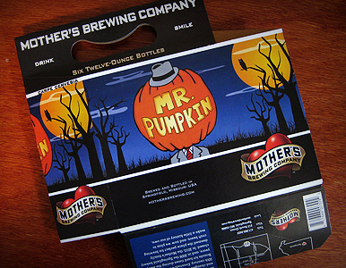 Mr. Pumpkin Package Design 6 pack beer fall halloween illustration packaging pumpkin