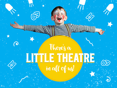 Springfield Little Theatre ad child illustration theatre