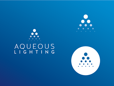 Aqueous Lighting Logo lighting logo minimal