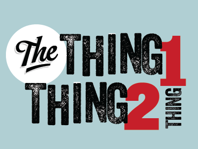 Thing texture type typography