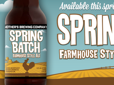 Spring Batch beer illustration typography