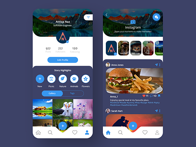 Instagram App Redesign Challenge on Up-labs