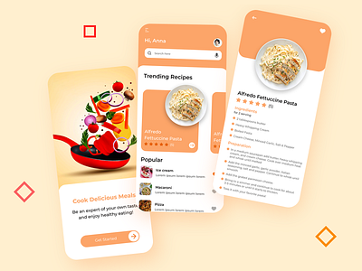 Recipes App UI/UX app app ui app ui ux food app food app ui mobile app ui ux recipes recipes app recipes app ui ui design ui ux ux design