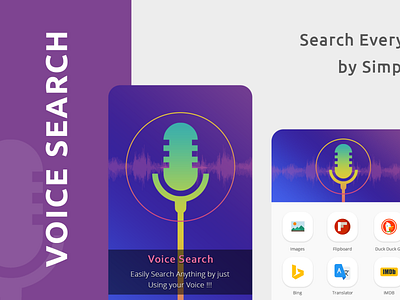 Voice Search Android app appdesign design gui sleekdesign uidesign user experience user interface design uxdesign voice assistant voicesearch