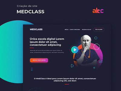 Site MedClass - Redesign UI + Front-end design ui web
