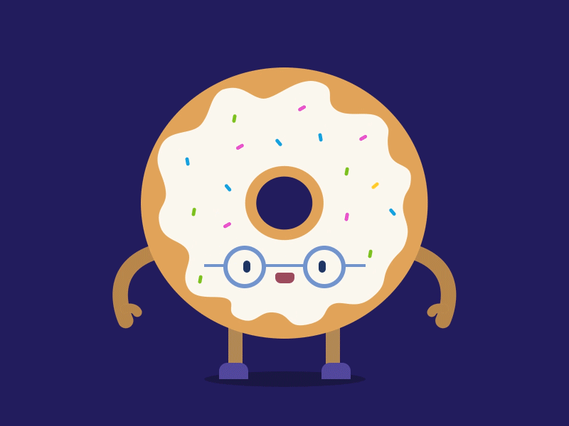 Day 1 : Hopping Donut animation illustration