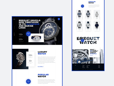 Luxury watch website redesign