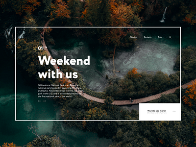 Main page concept concept main page mainpage nature slider slider design travel traveling typography web web design webdesign website