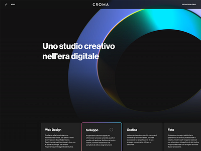 CROMA - Agency website design