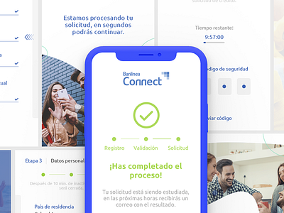 Banlinea Connect - Digital sales channel app digital transformation fintech mobile mobile app ui user experience user interface ux web web design