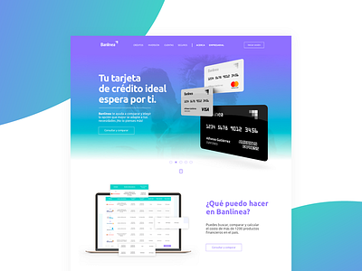 Banlinea - Financial Comparator digital transformation fintech ui uk user experience user interface ux web web design